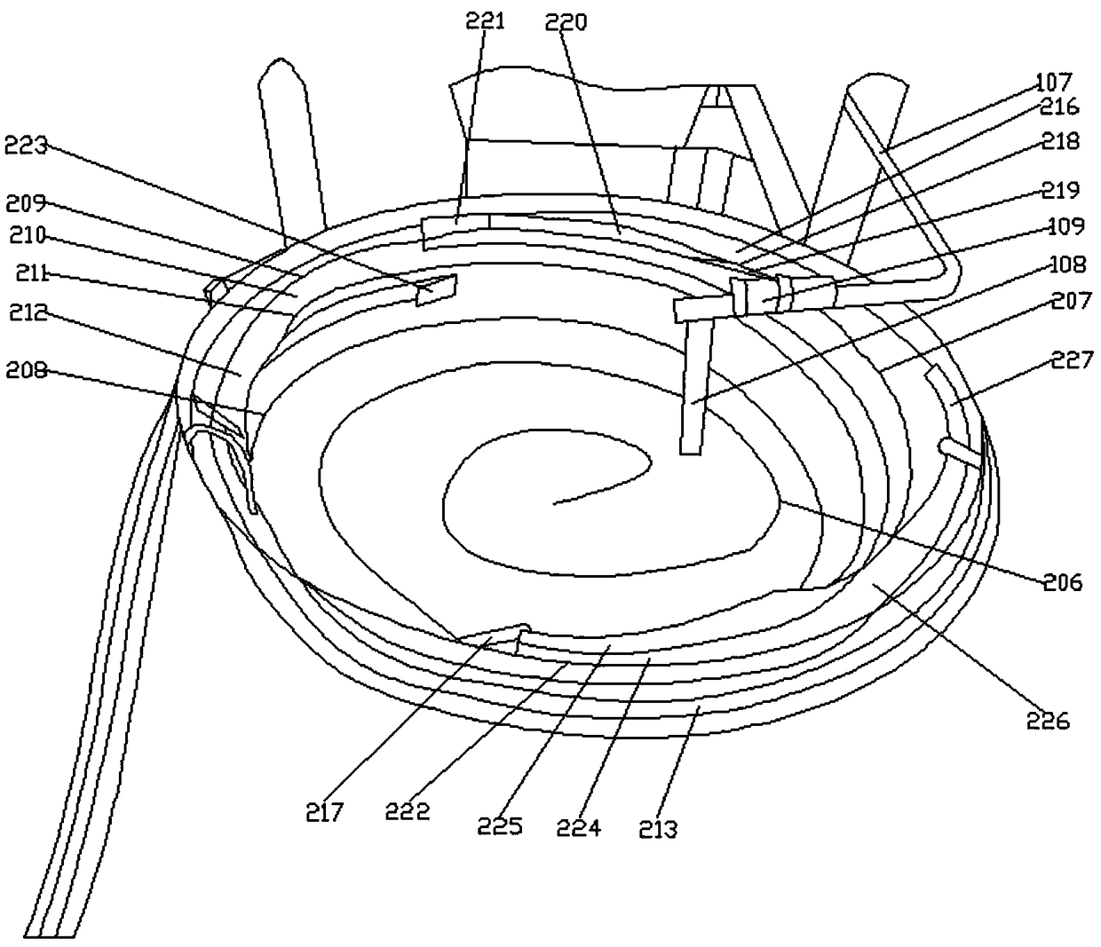 Automatic regulating device for antibiotic bottle cap