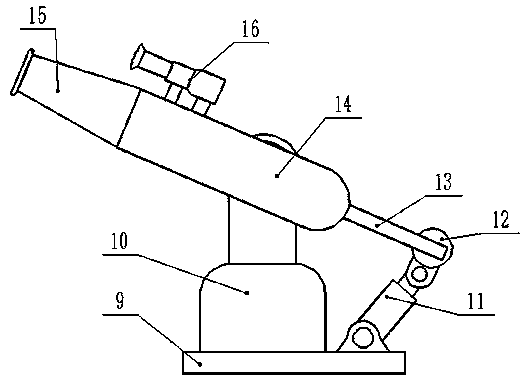 Fire-fighting robot capable of adjusting muzzle jet angle