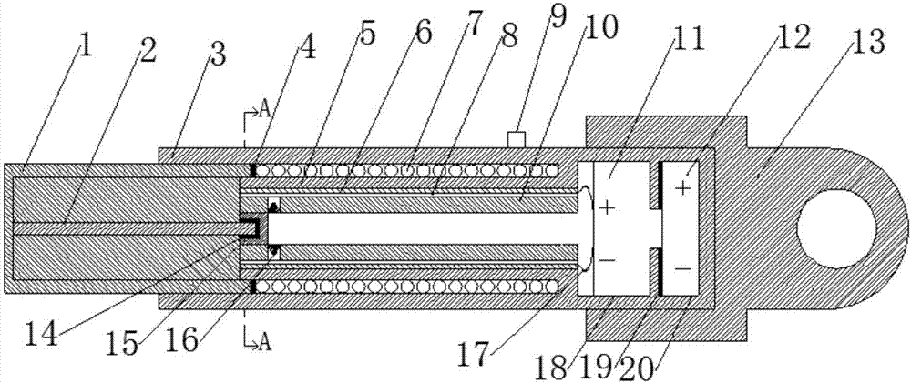 Electromagnetic buffering unit of casting device