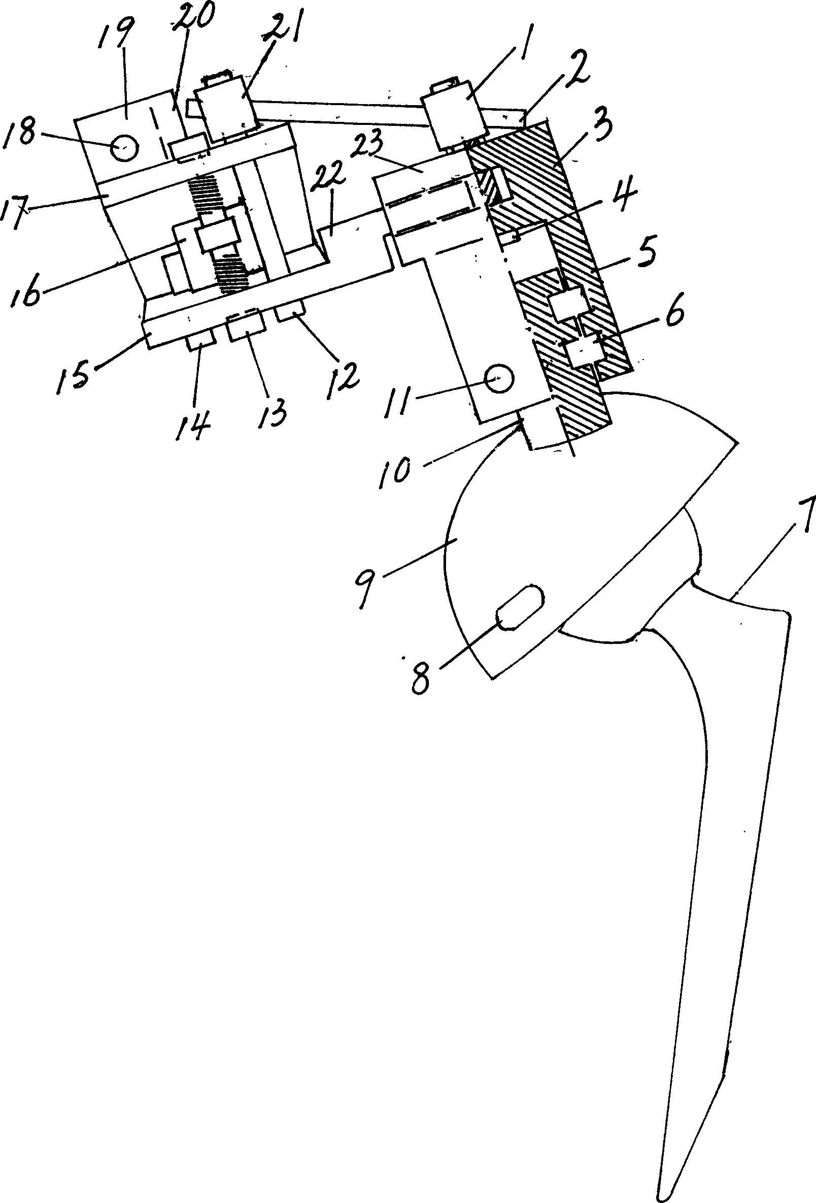 Replacement equipment for artificial ilium