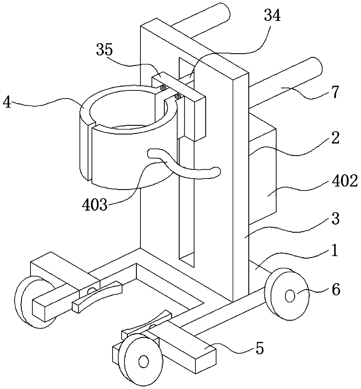 Automatic arbor paint spraying device for park maintenance