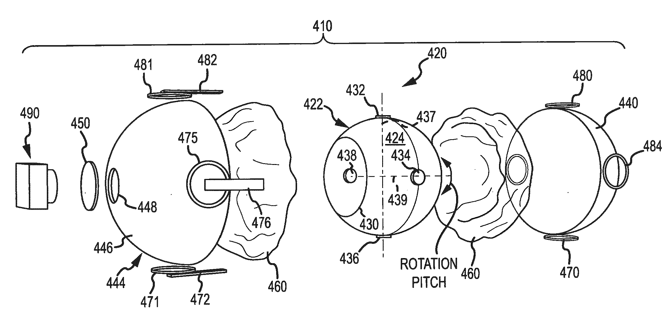 Animatronic Eye with an Electromagnetic Drive and Fluid Suspension and with Video Capability