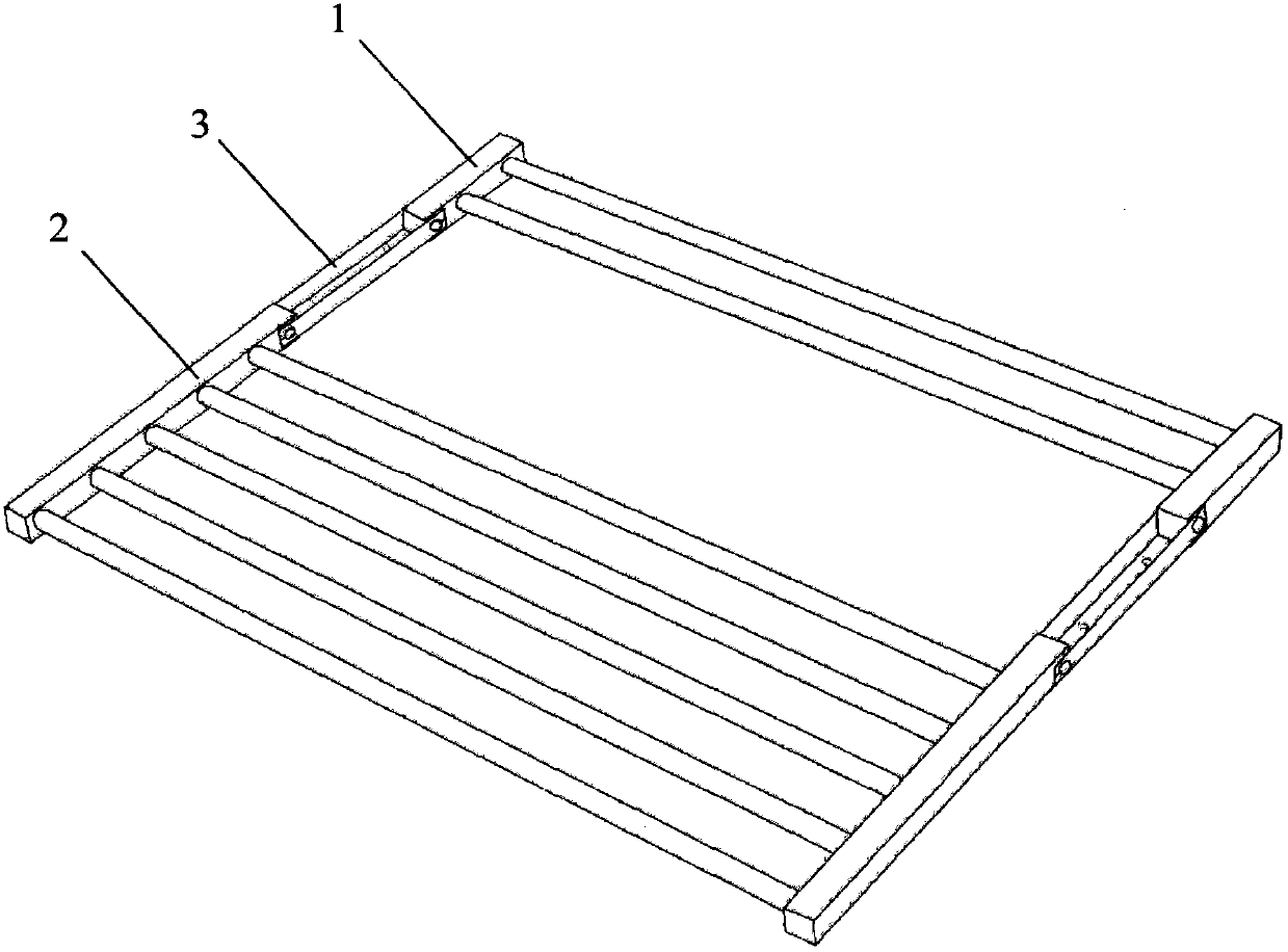 Folding towel rack