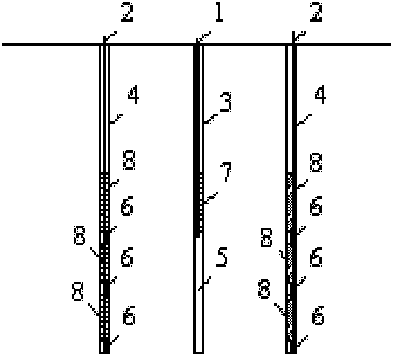 Rock mass anisotropy osmotic coefficient in-situ test method and device thereof