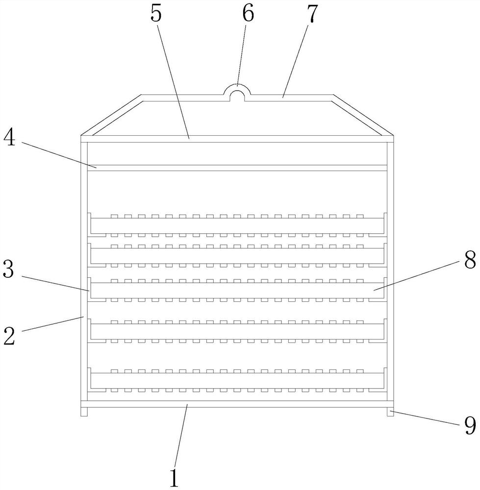 Bracket for drying large-outer-diameter and high-thickness blanks and implementation method of bracket