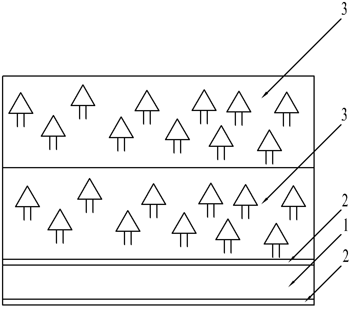 Obstruction system of improved type biological fireproof forest belts and construction method thereof