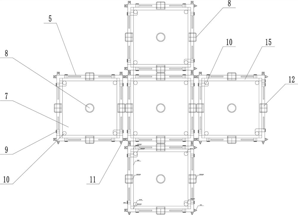 Prefabricated self-assembly multifunctional offshore energy platform