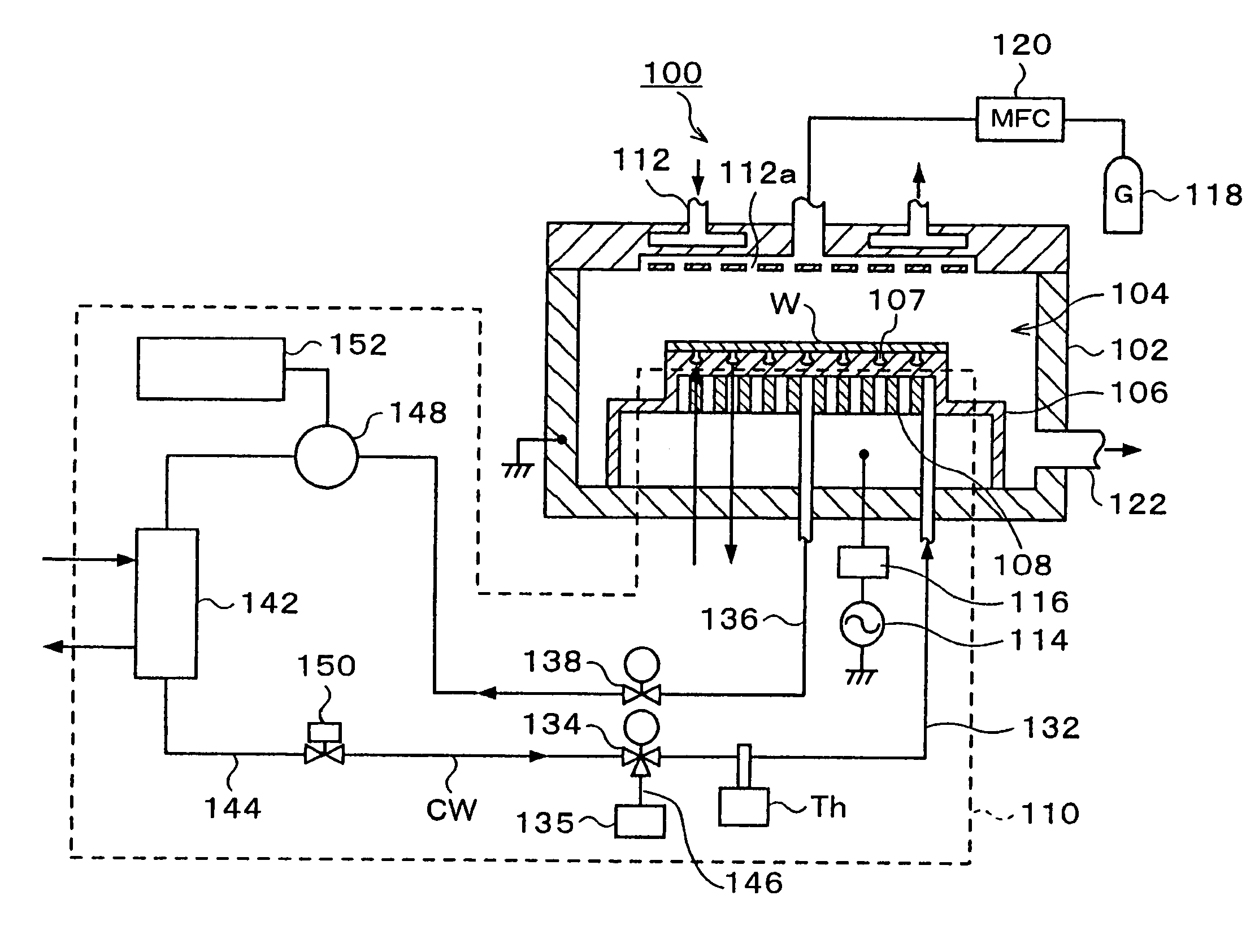 Processing apparatus and processing apparatus maintenance method