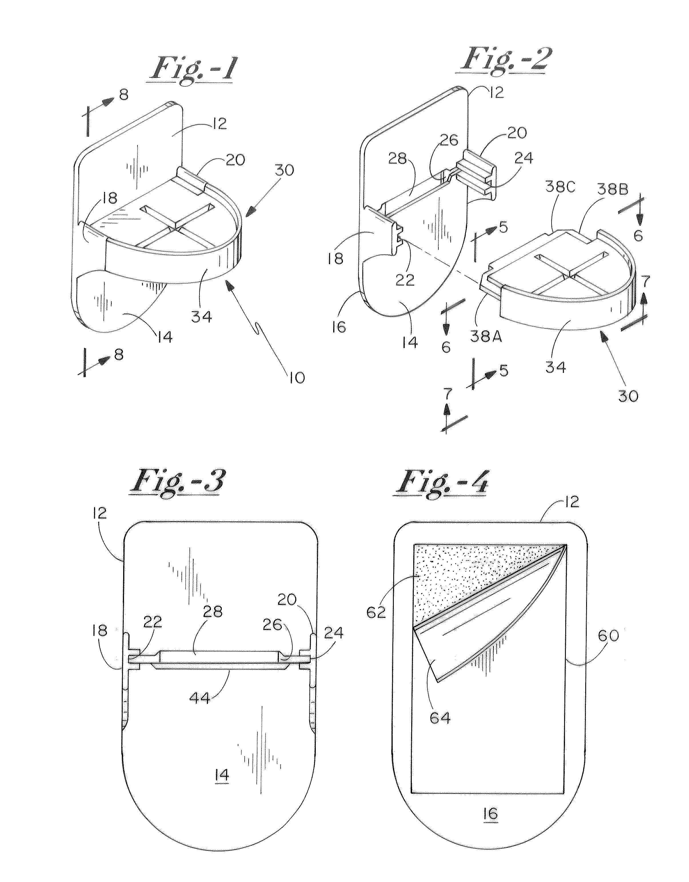 Apparatus for securing a bag with scented retaining element