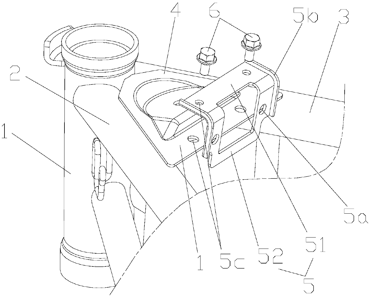 A motorcycle frame front frame structure assembly and a motorcycle frame