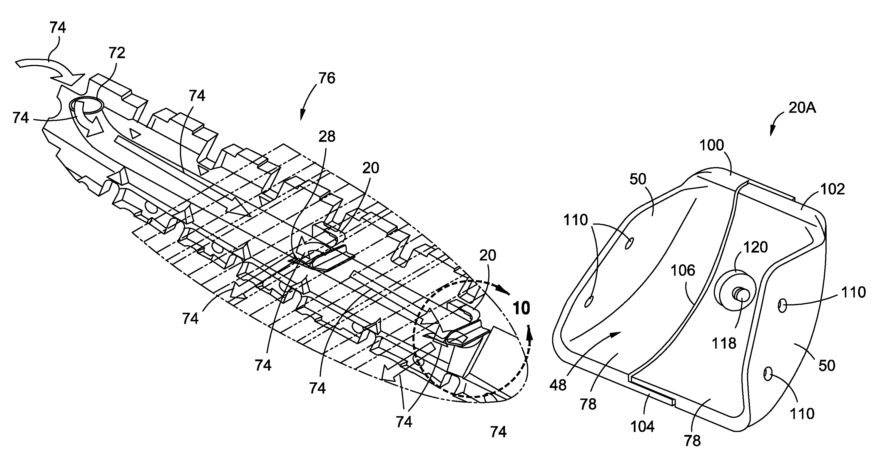 Fluid dynamic vent dam