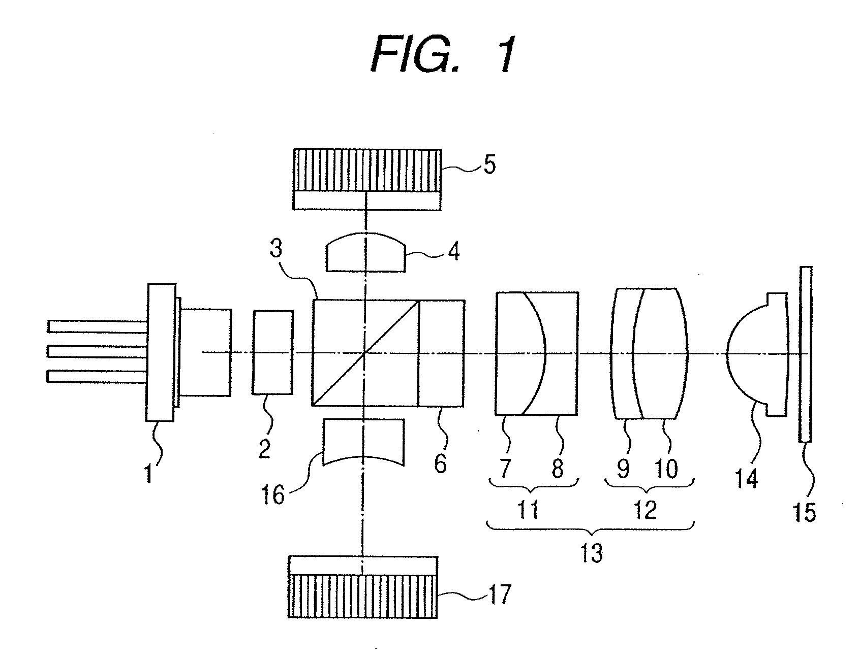 Optical disk device and optical component used therein