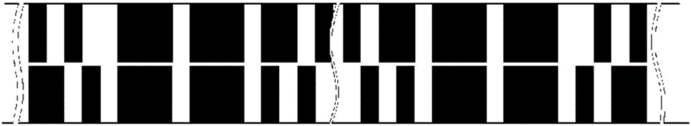 Multi-track absolute grating scale image coding and decoding method