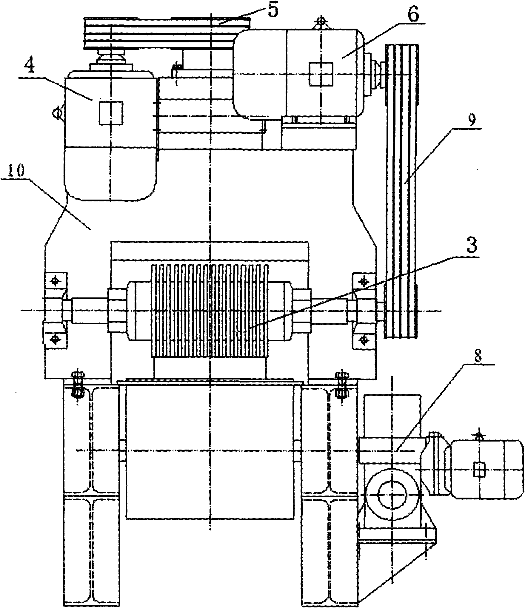 Automatic cement brick strip processing production line