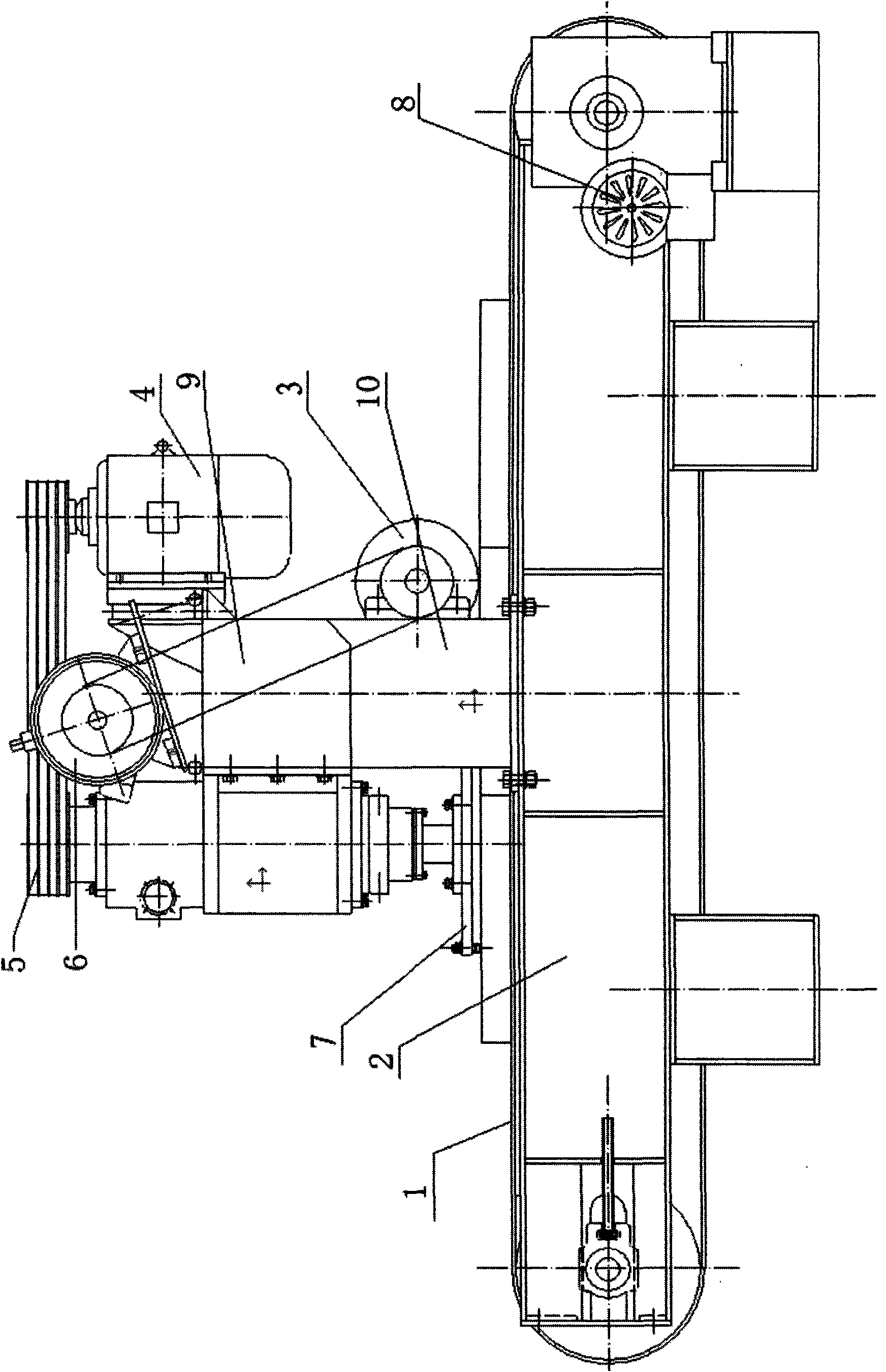 Automatic cement brick strip processing production line