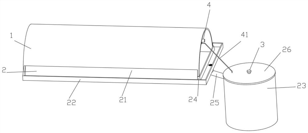 Water collection irrigation device for fruit and vegetable planting