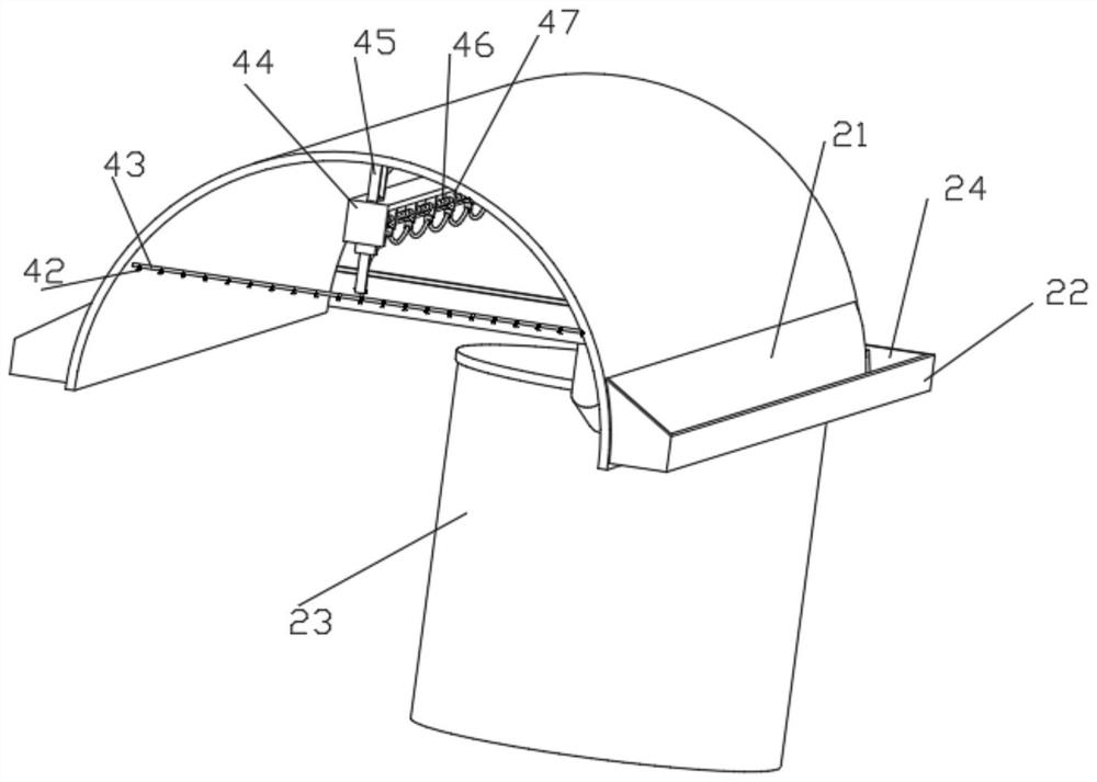 Water collection irrigation device for fruit and vegetable planting