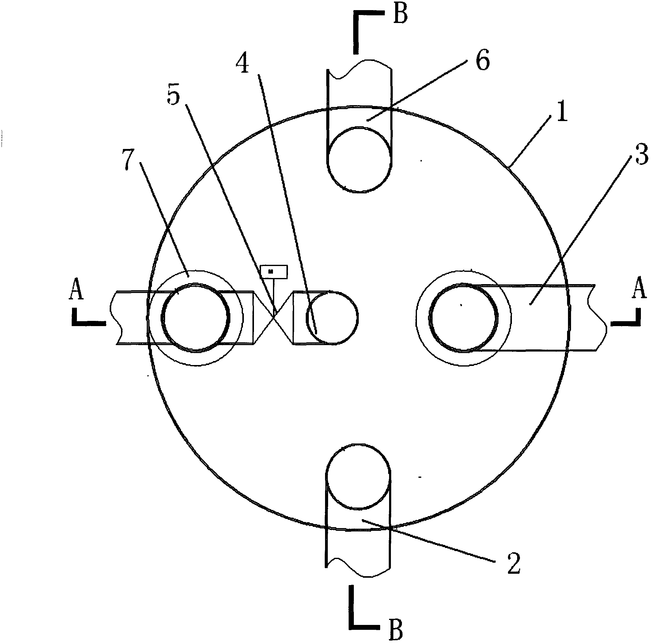 Rainwater discarding/afflux device