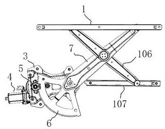 Automobile glass lifting system