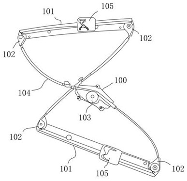 Automobile glass lifting system