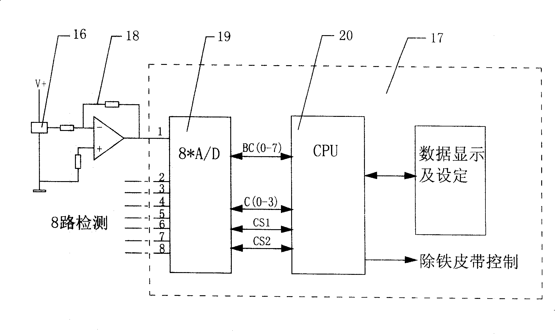 Method for detecting iron member using magnetosensitive element by constant magnetic deironing device