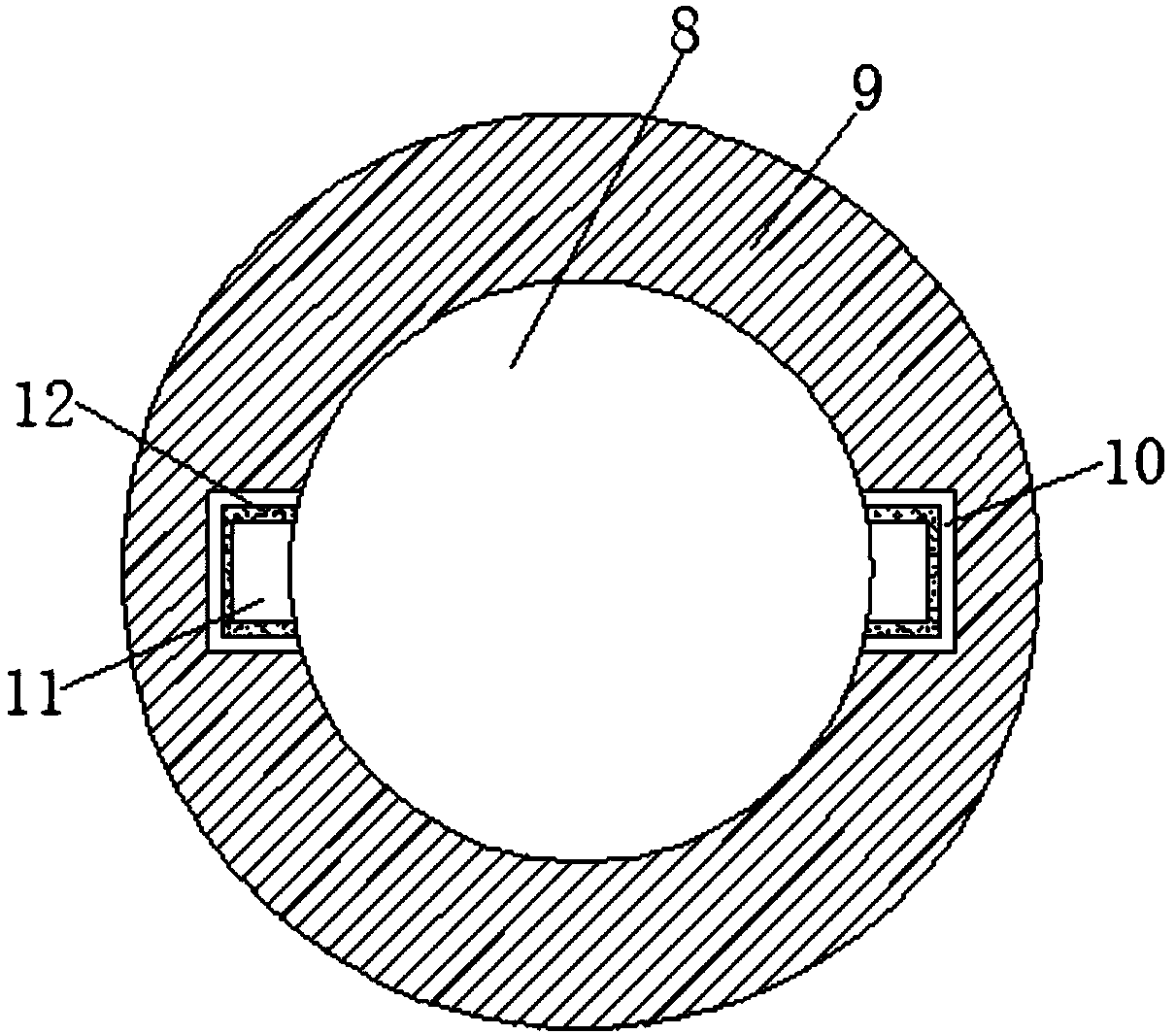 Cleaning method of rotating type valve end opening inner wall thread burrs