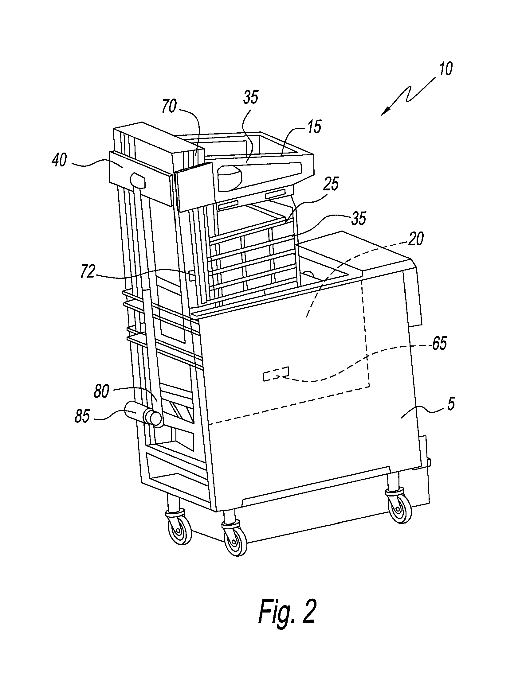 Racking system for deep fryer