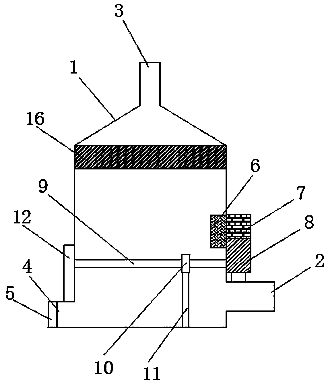 Novel chemical tail gas treatment device