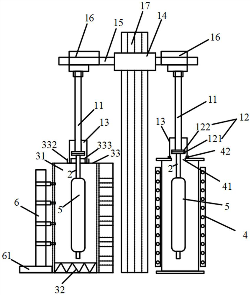 An ovd deposition and sintering combination device