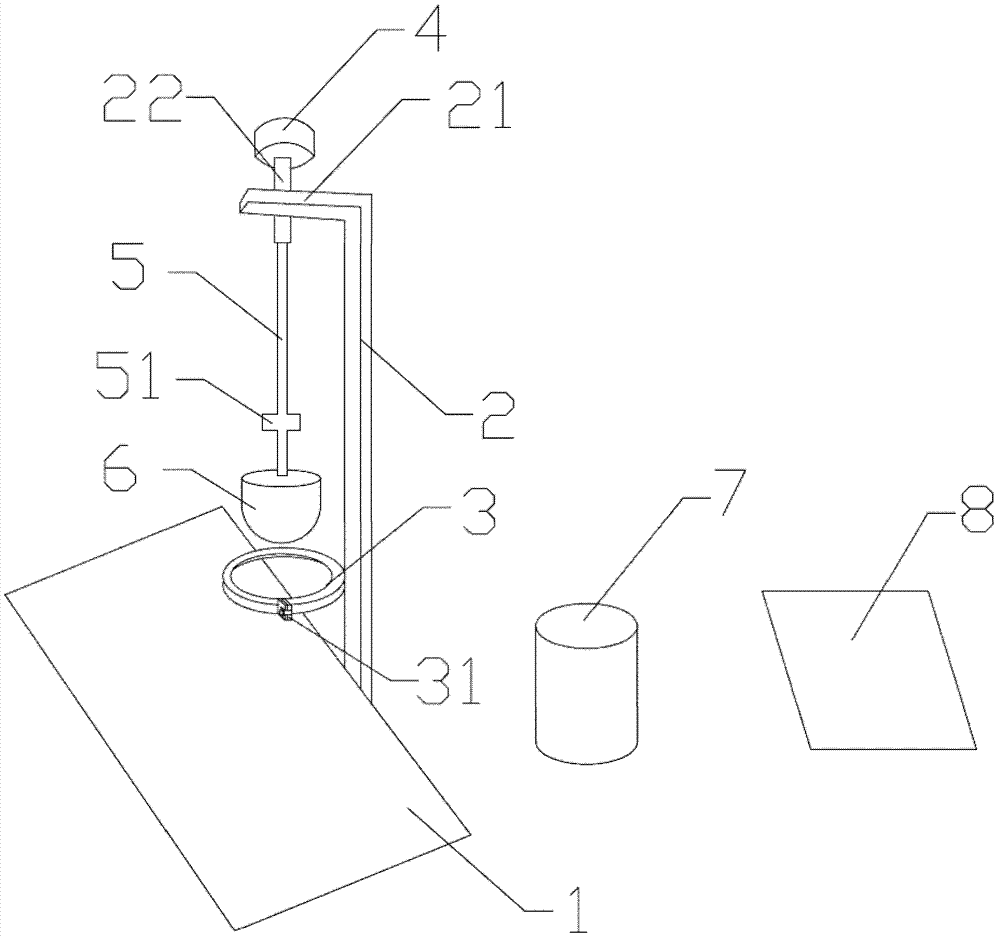 A method and device for evaluating hairy dust on the surface of fabrics