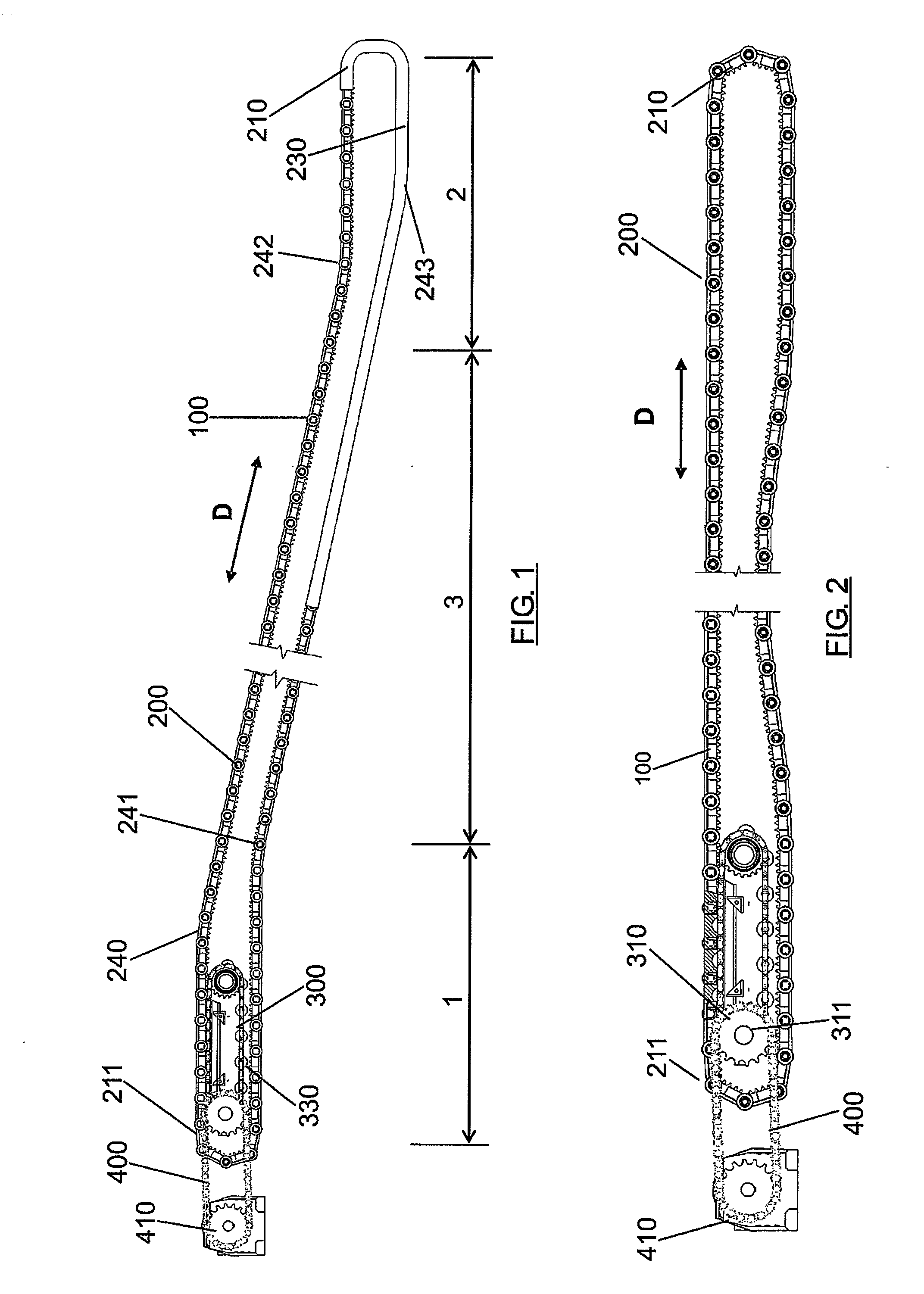 Conveyor system for the transport of passengers/goods