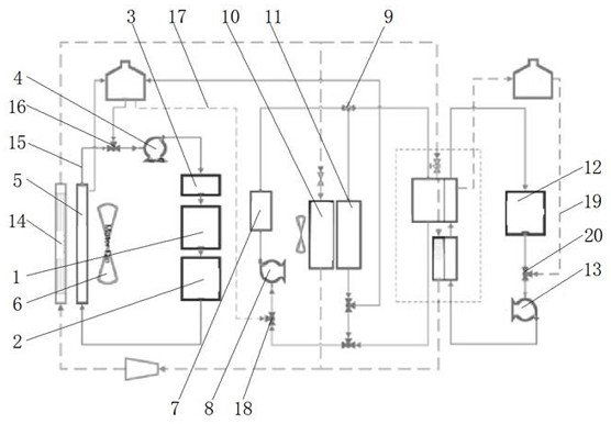 Thermal management energy-saving control system for battery of pure electric vehicle