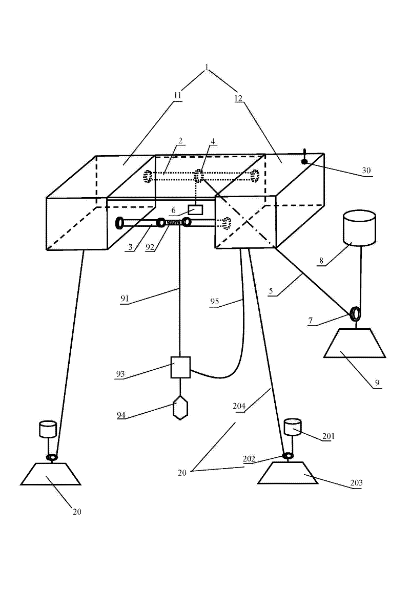 Traction type ocean environment automatic monitoring system driven by wave energy