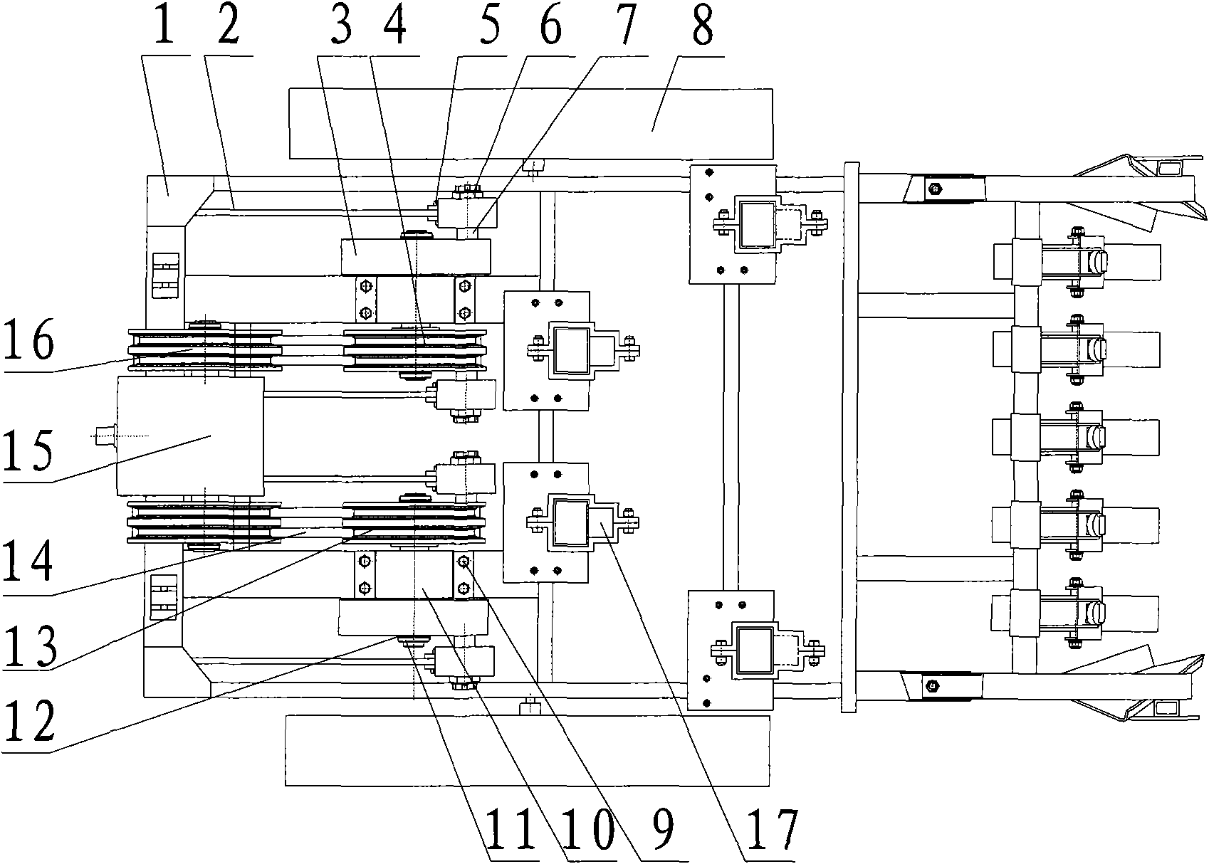 Crank connecting rod power-cutter type anti-plugging device