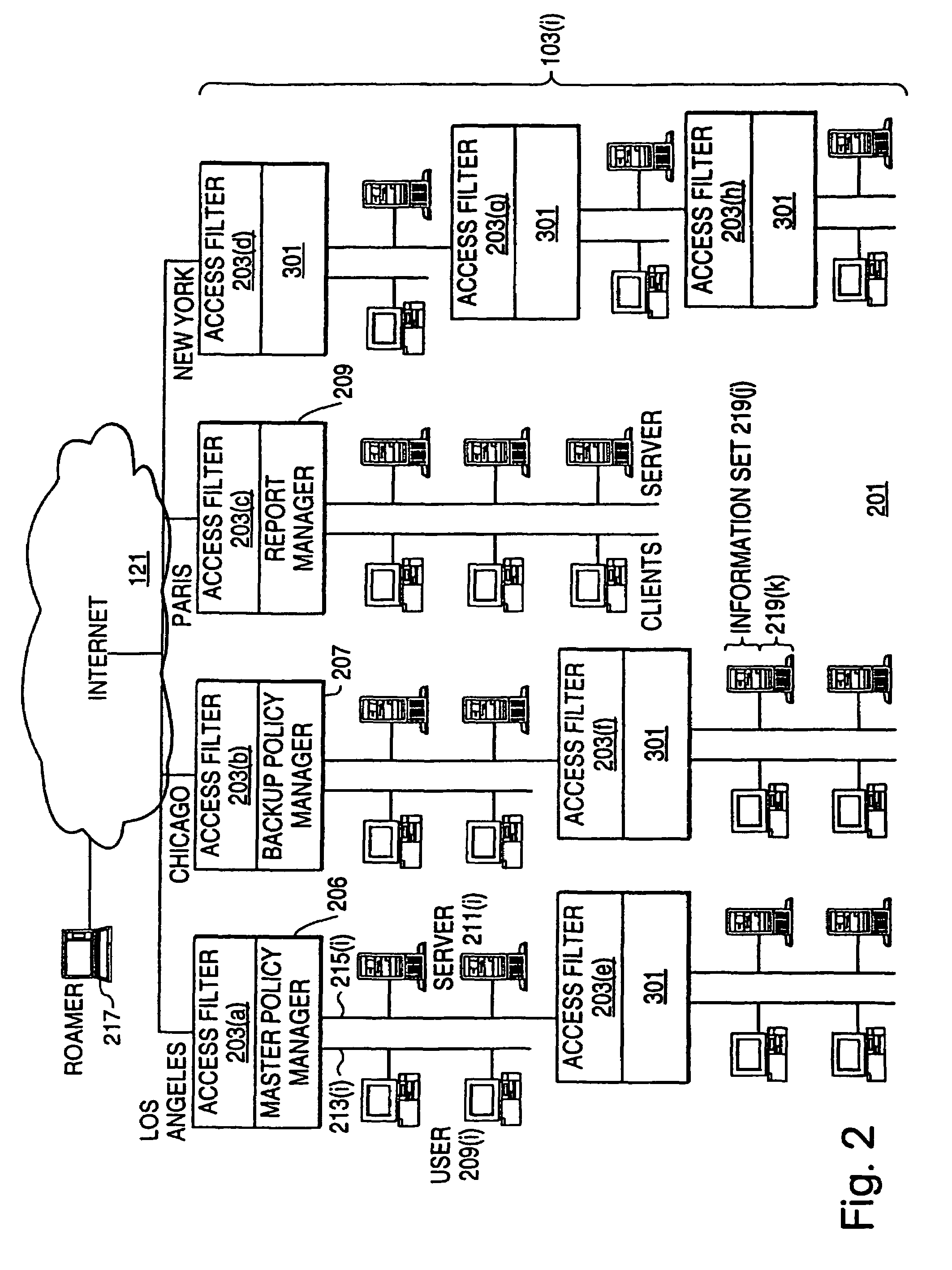 Query interface to policy server