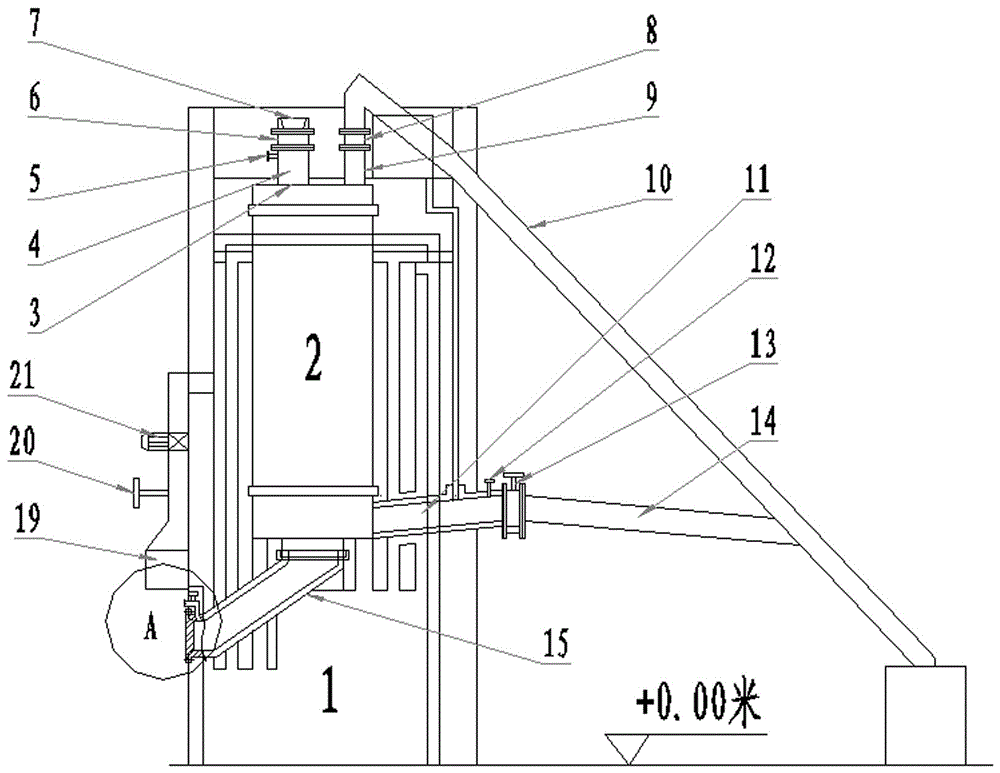 Continuous carbon disulfide production process and device adopting coke method