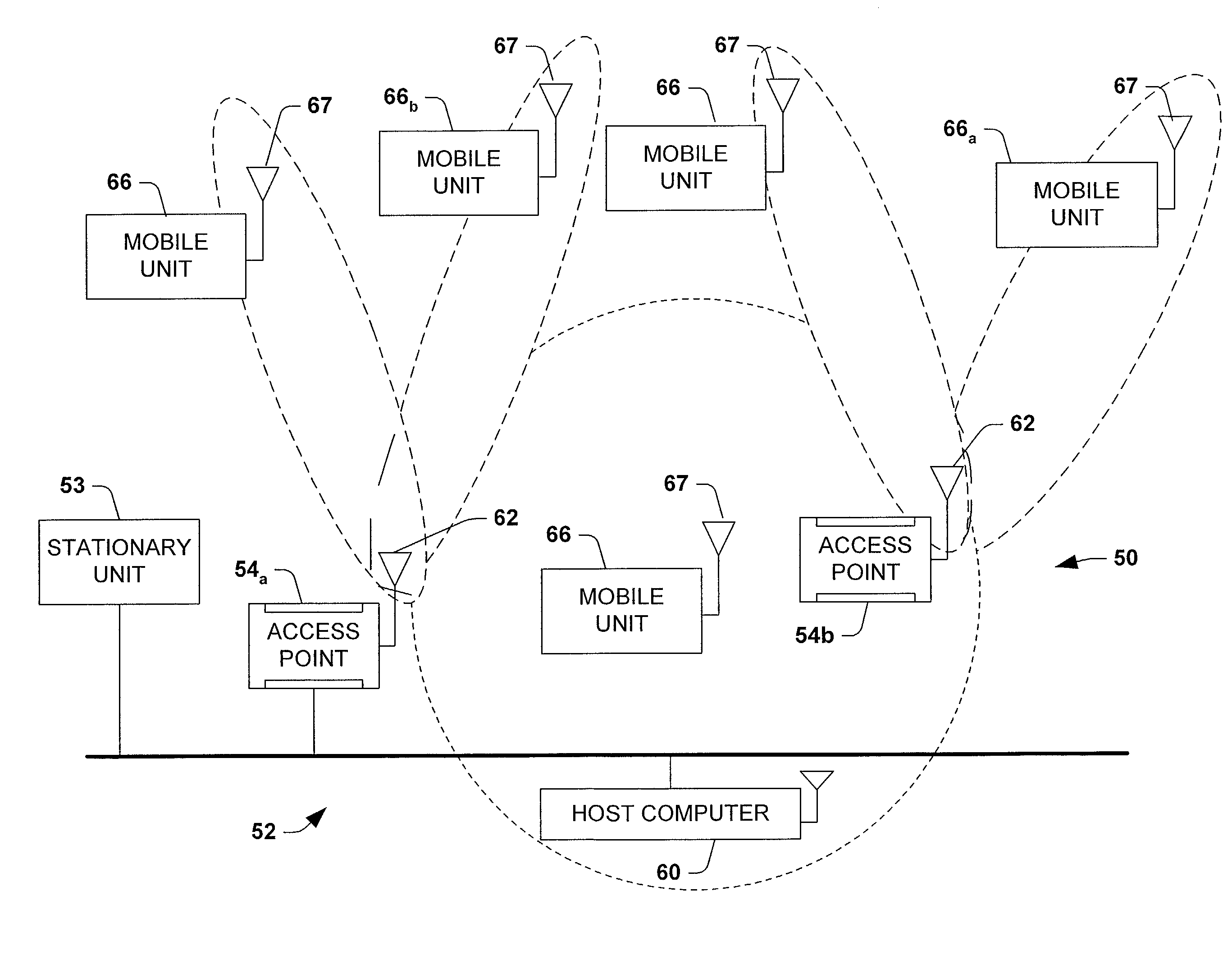 802.11 networks using dynamic power control for RF transmission