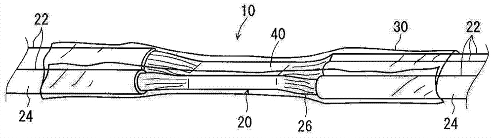 Light irradiation device for curing and method of manufacturing electric wire module including connection part