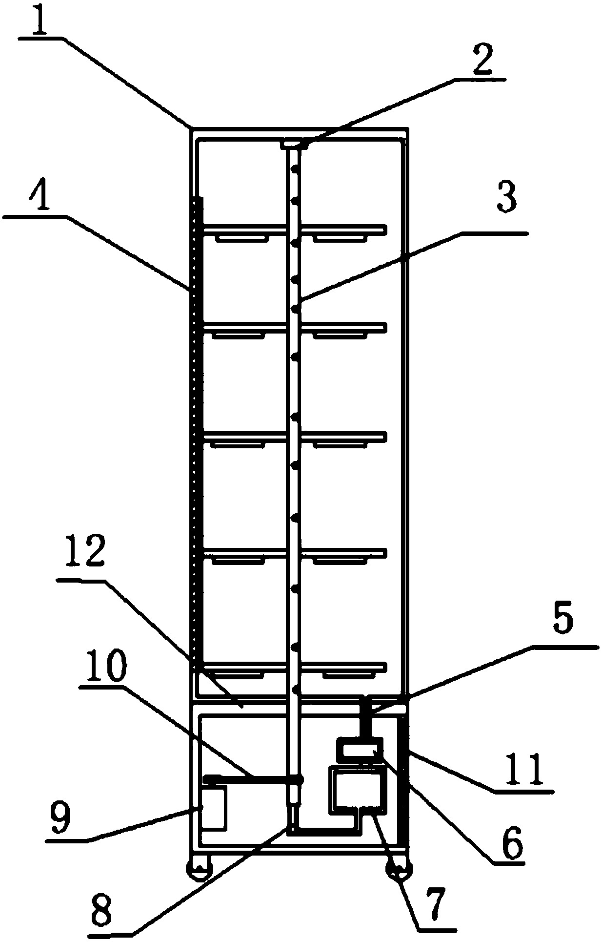 Refrigeration displaying cabinet with rotatable displaying effect