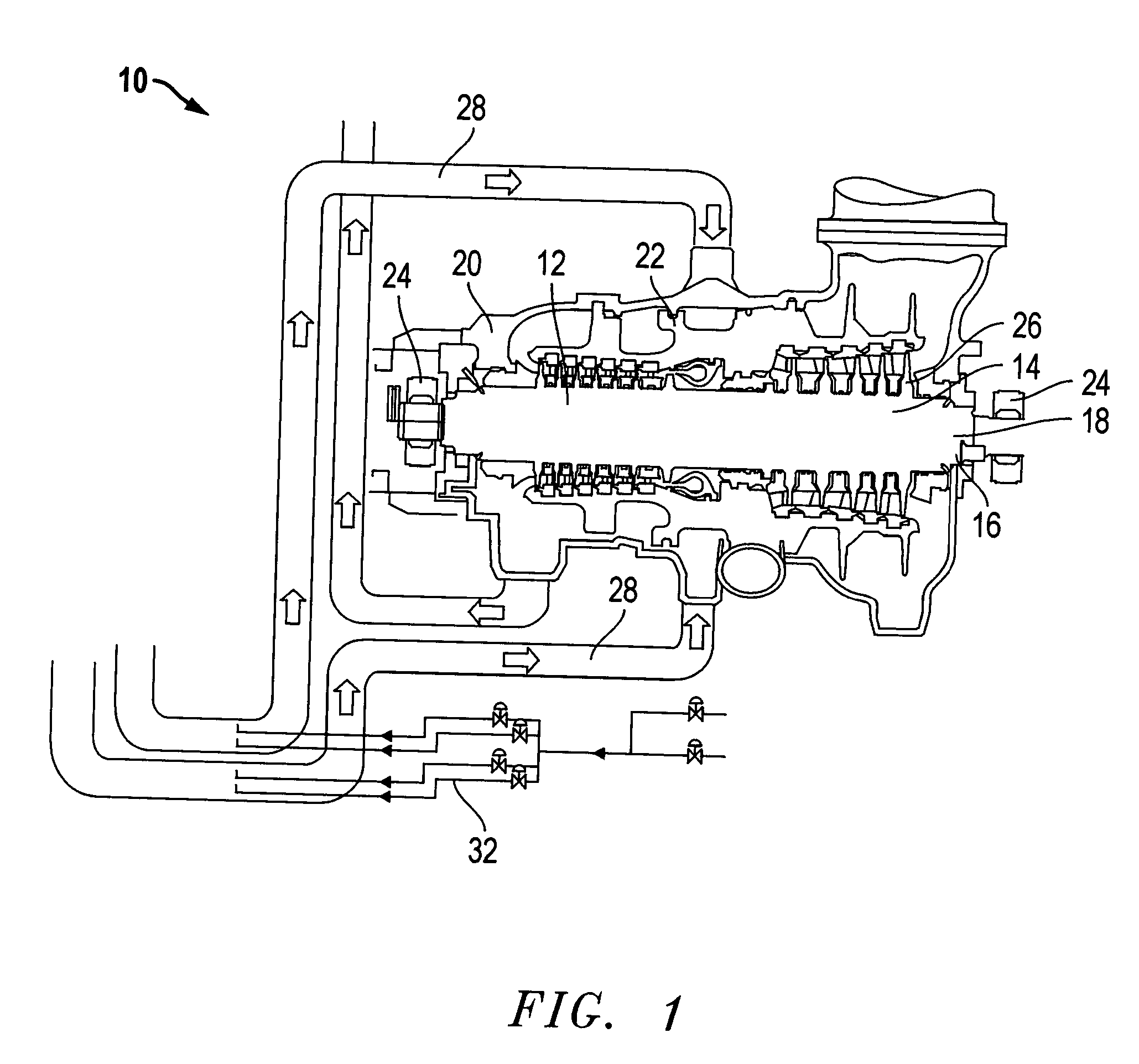 System and method of cooling steam turbines