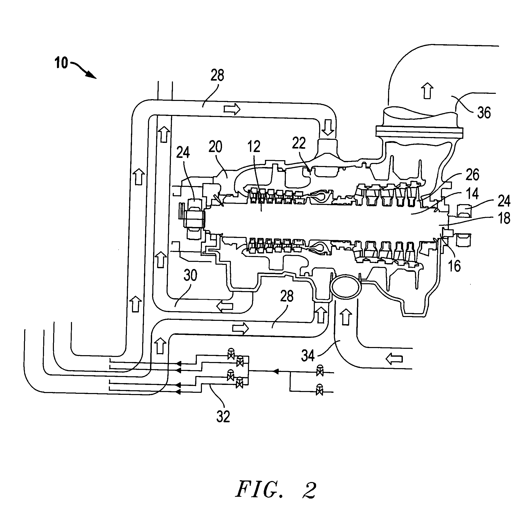 System and method of cooling steam turbines