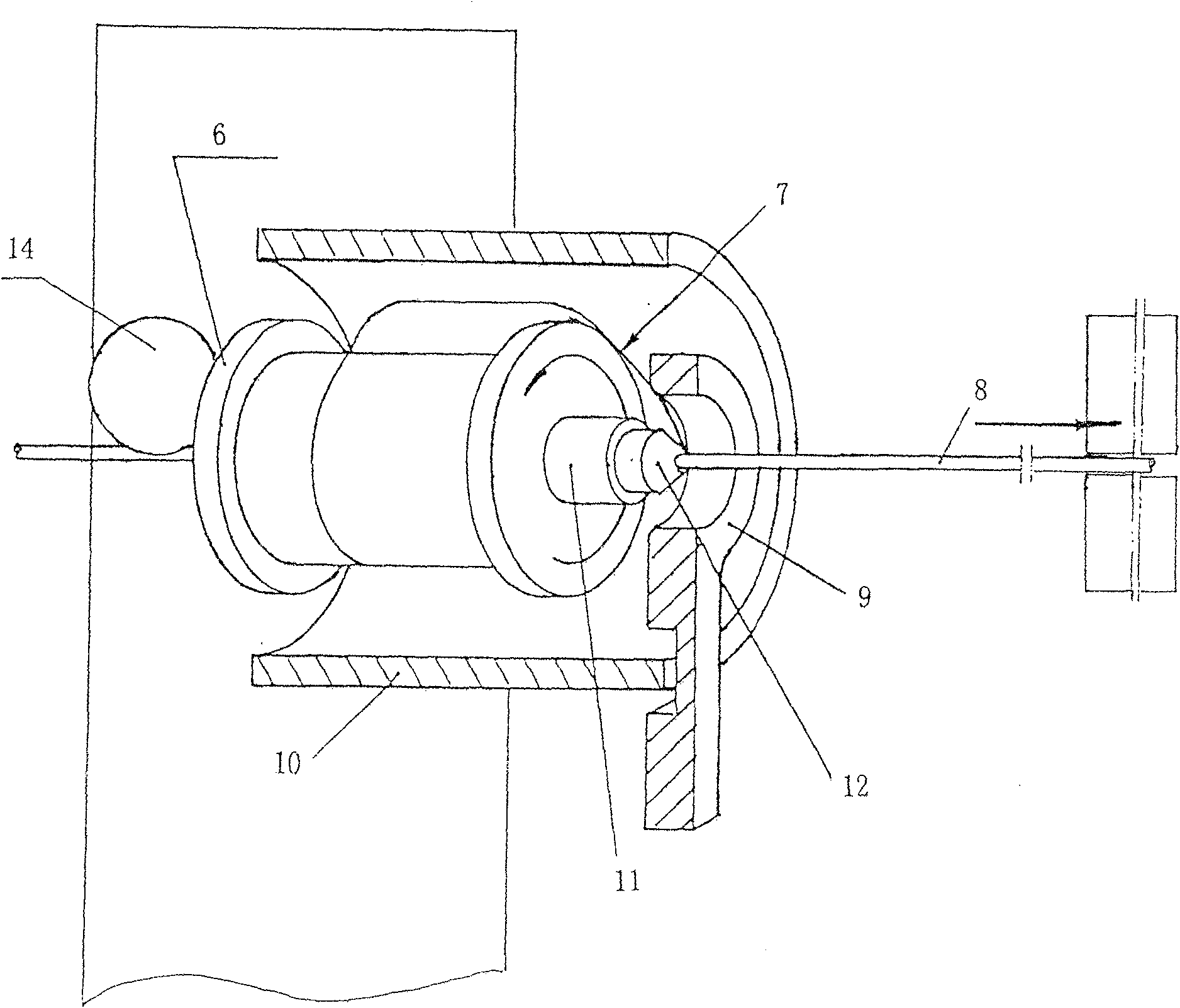 Method and its device for high speed winding metal wire on core wire