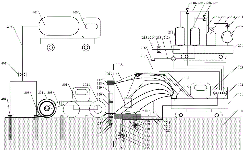 In-situ carbonization curing treatment method for shallow soft ground