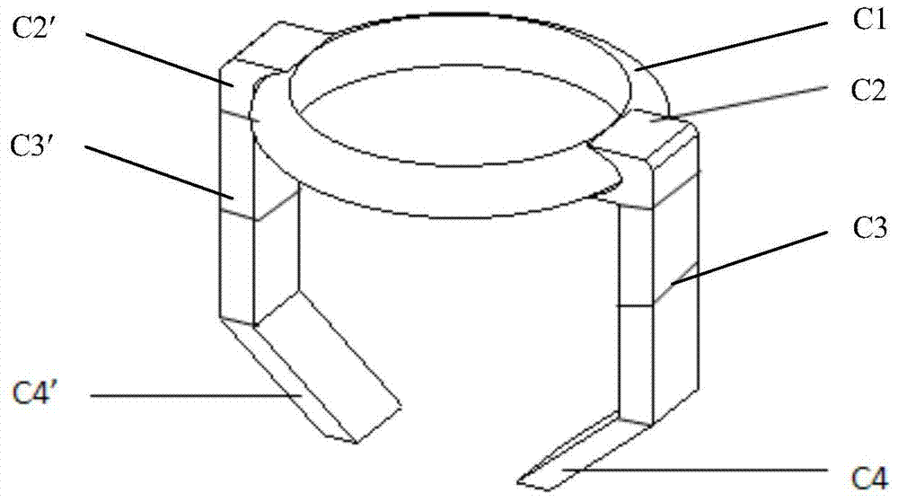 A yoke-type local micro-magnetization detection device suitable for point defects