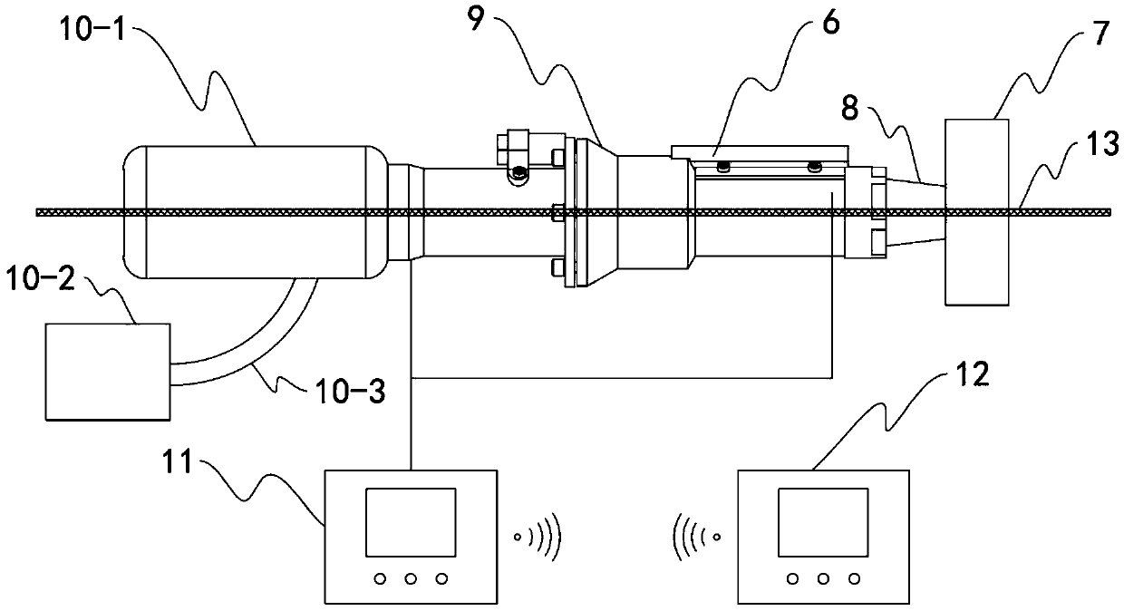 System and method for detecting and stabilizing effective anchorage prestressing force tested by clip piece displacement method