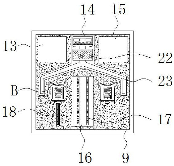 Machine tool equipment fault diagnosis and detection device with alarm reminding function