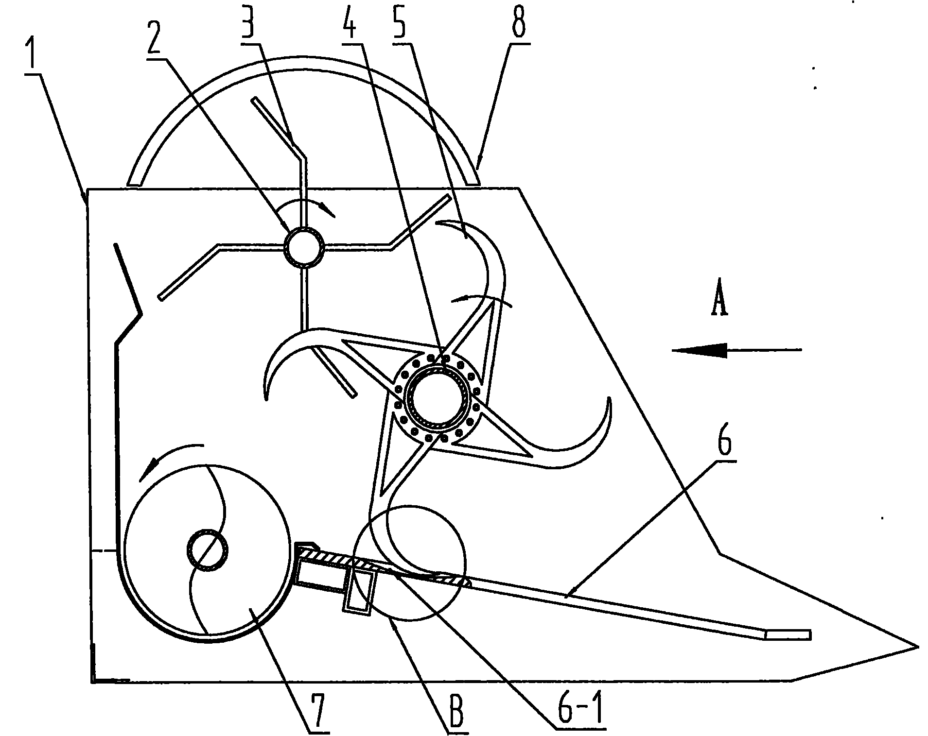 High-efficiency cotton harvesting device