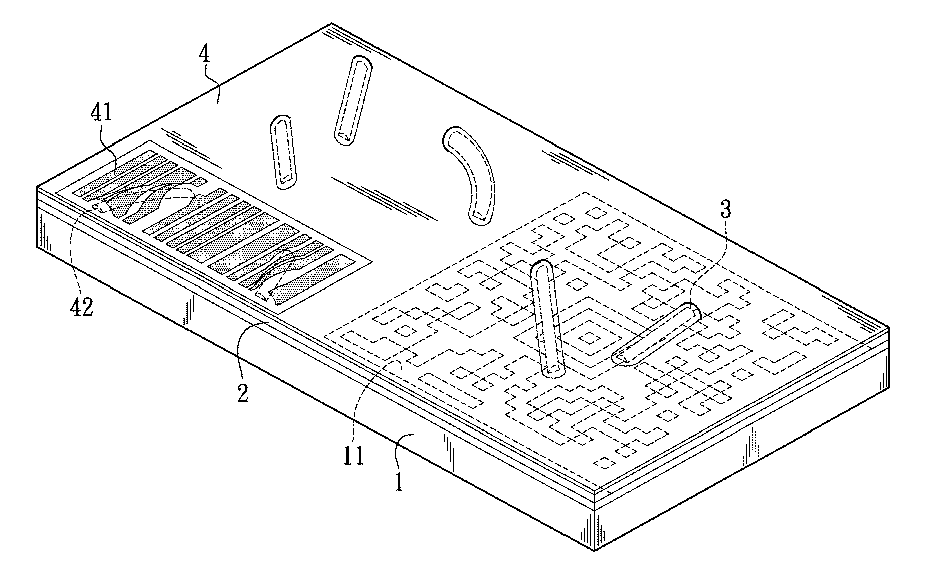 Anti-forgery label using random protruding elements and method for manufaturing the same