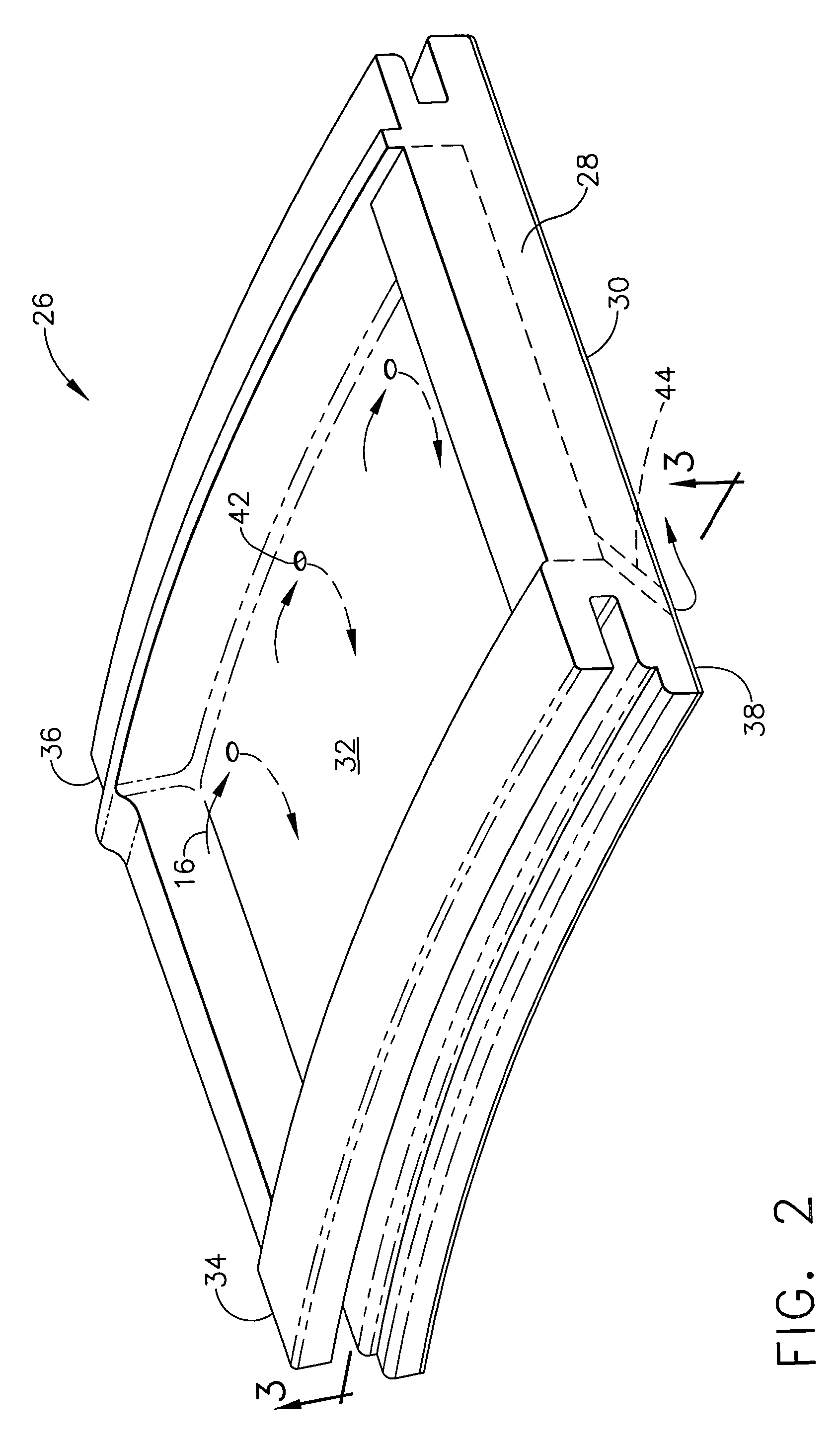 Network cooled coated wall