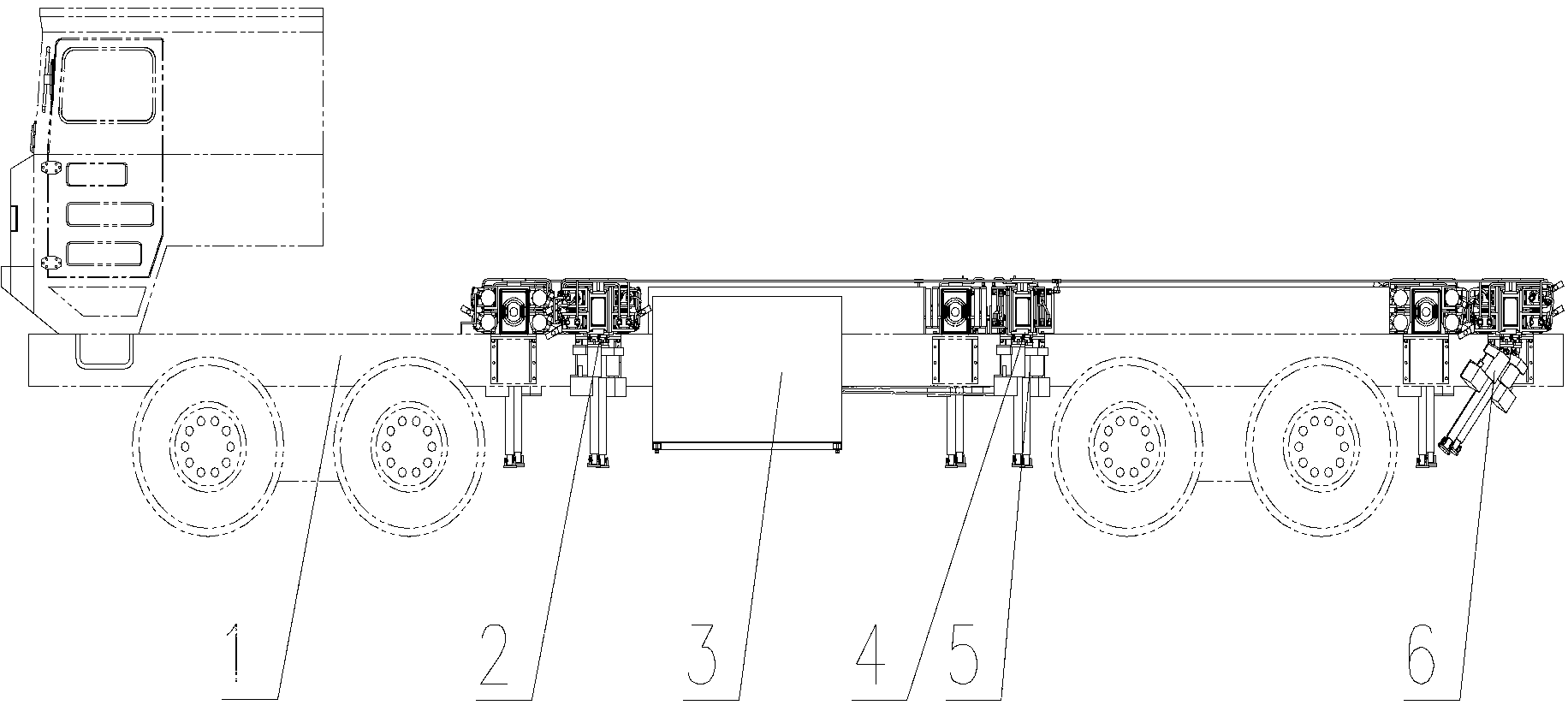 Vehicle-mounted shelter transverse expansion synchronous driving system